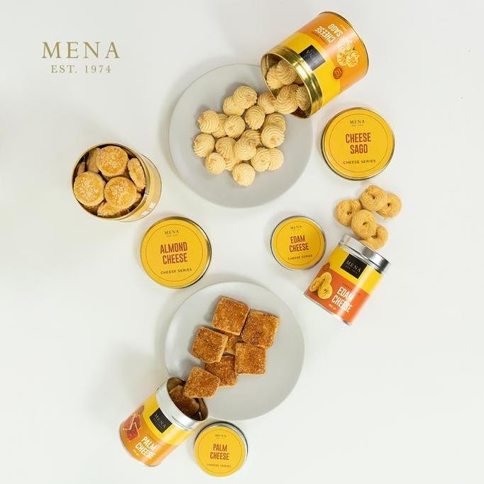 

Cheese Cookies Series Medium by Mena Cookies Kukis Keju Premium Stok Terbatas