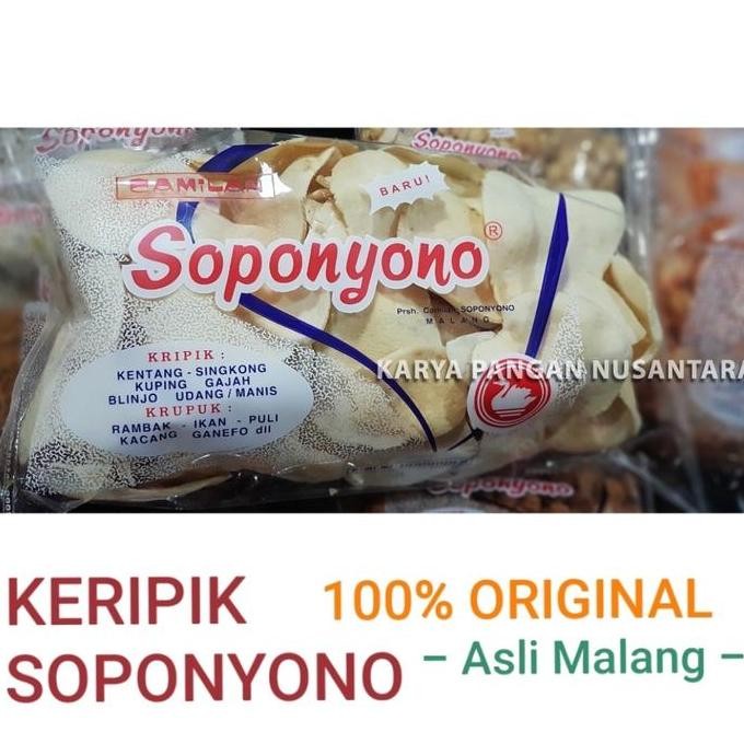 

Keripik Kentang Soponyono Original Kripik Kentang Soponyono Malang Snack Food Pasti Ori
