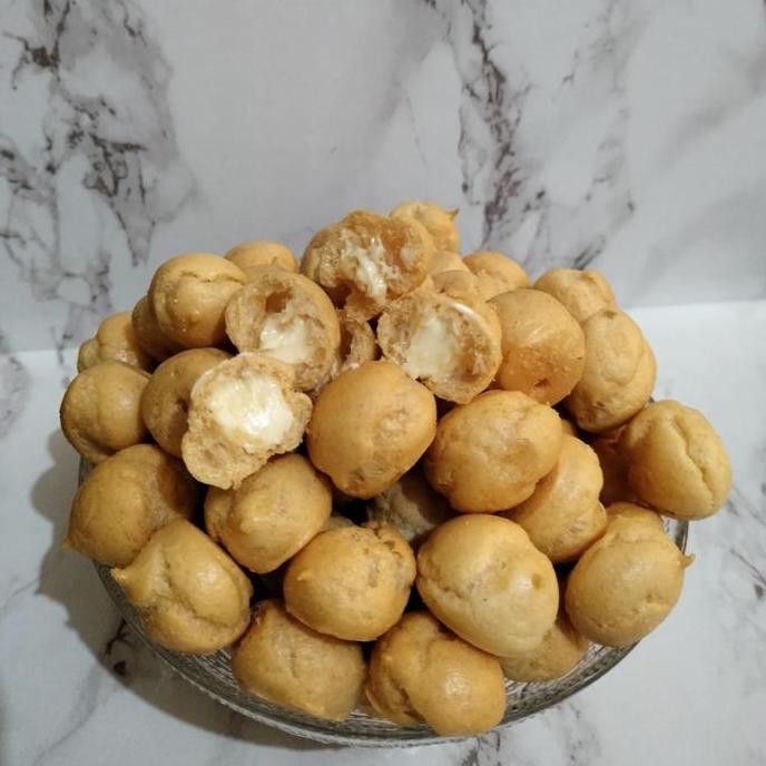 

Soes Kering Keju Lumer Kue Sus Isi Keju Meleleh Stok Terbatas