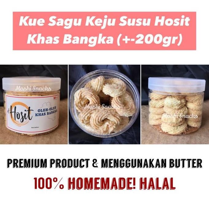

Kue Sagu Keju Susu Hosit Khas Bangka Sago Cookies Renyah Stok Terbatas