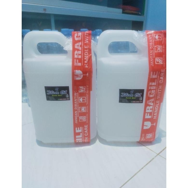 Baru Silicon Oil Murni Semir Ban 5 Liter