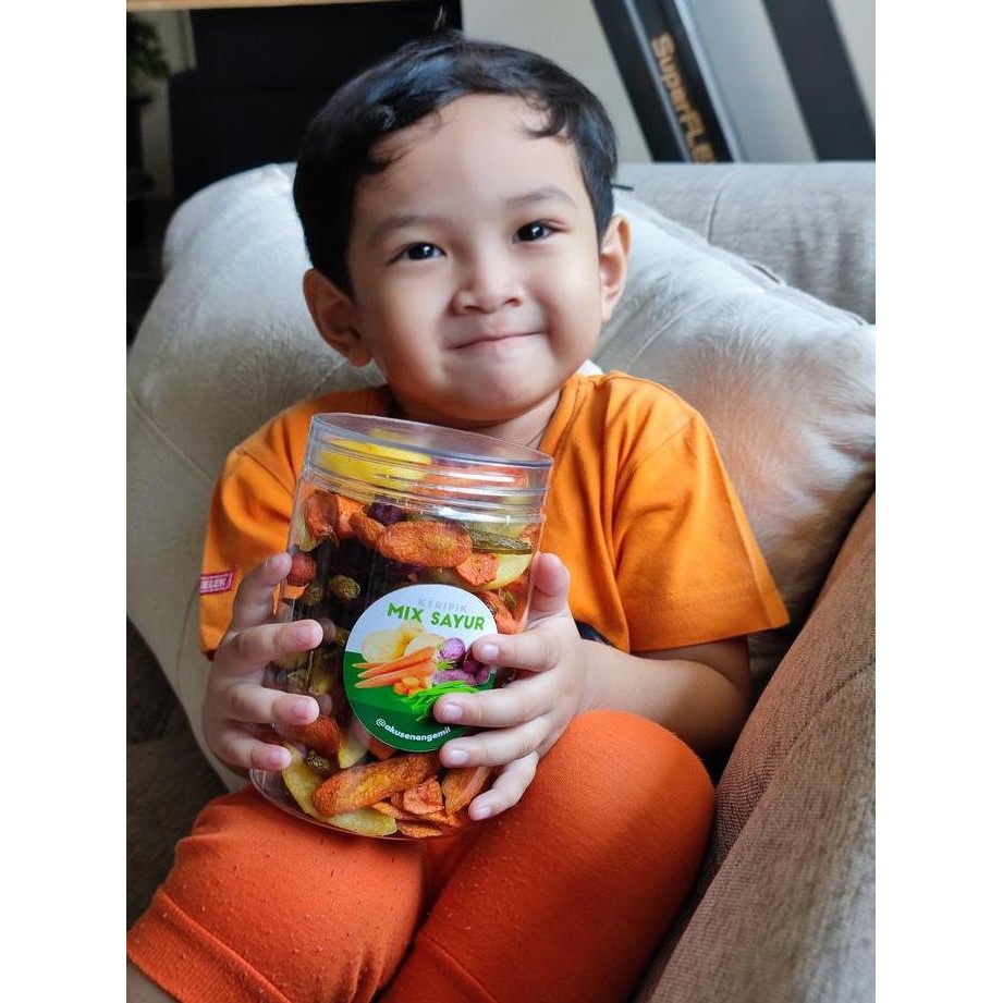 

Keripik Sayur Mix Crispy Premium 750Ml | Keripik Wortel Buncis Kentang Terlaris