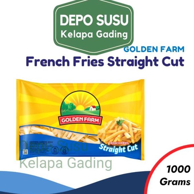 

Golden Farm French Fries 1Kg Kentang Goreng | Goldenfarm Pasti Promo