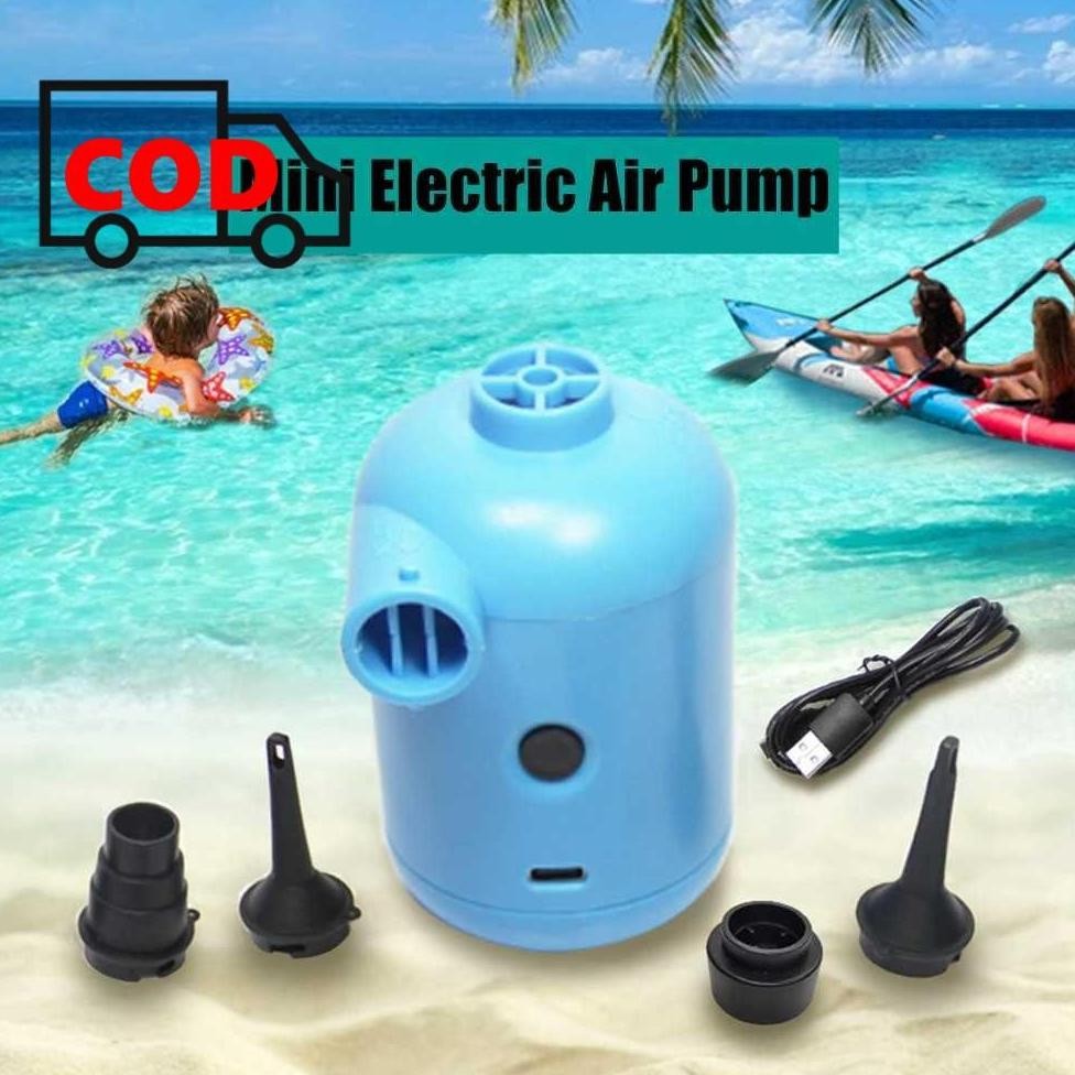 Pompa Angin Elektrik Portable USB Otomatis untuk Pelampung Kasur Angin