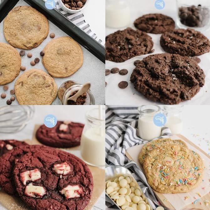 

Jumbo Soft Baked Cookies A - Kukis Jumbo Lembut Premium Isi Coklat Stok Terbatas