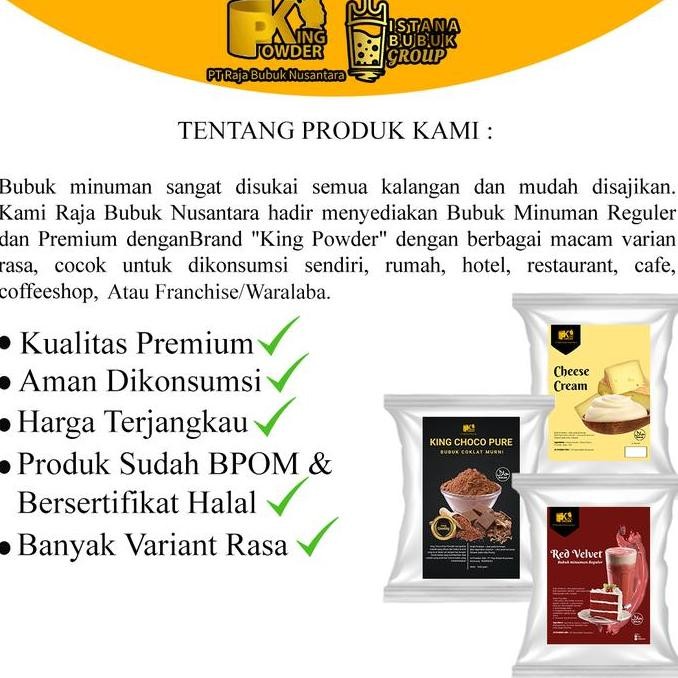 

Bubuk Minuman King Powder Rasa Matcha Serbuk Minuman Matcha Pasti Ori