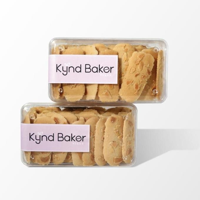 

KYND BAKER Cookies Lidah Kucing Almond - Vegan Vegetarian Premium Stok Terbatas