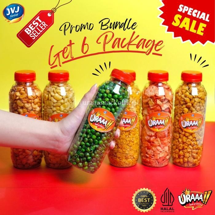 

CCF PROMO BUNDLE GET 6 SNACK URAAA!! [KACANG POLONG, KORO ORI, KORO BALADO, JAGUNG EMPING, JAGUNG MARNING, OPAK SPICY]