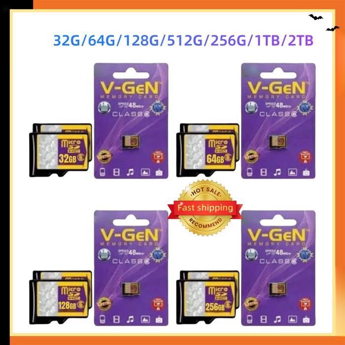 UP Kartu Memori SD 2TB/1TB 32/64/128/256/128/256GB 100MBPS High Speed Flash Drive - Ssd, Storage kar