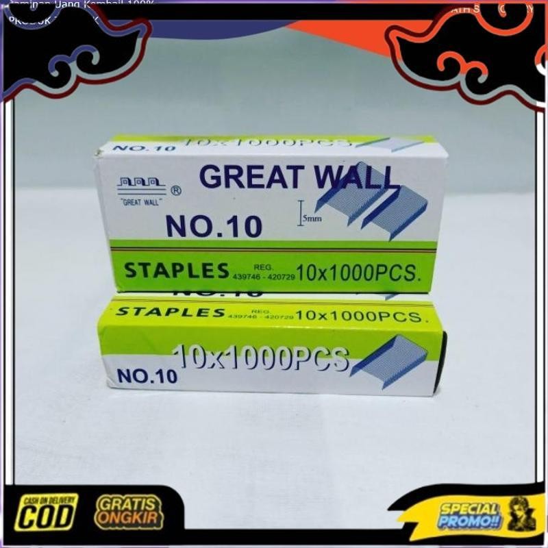 

Cod Isi Staples Great Wall No 10 1Pack Isi 10Pcs