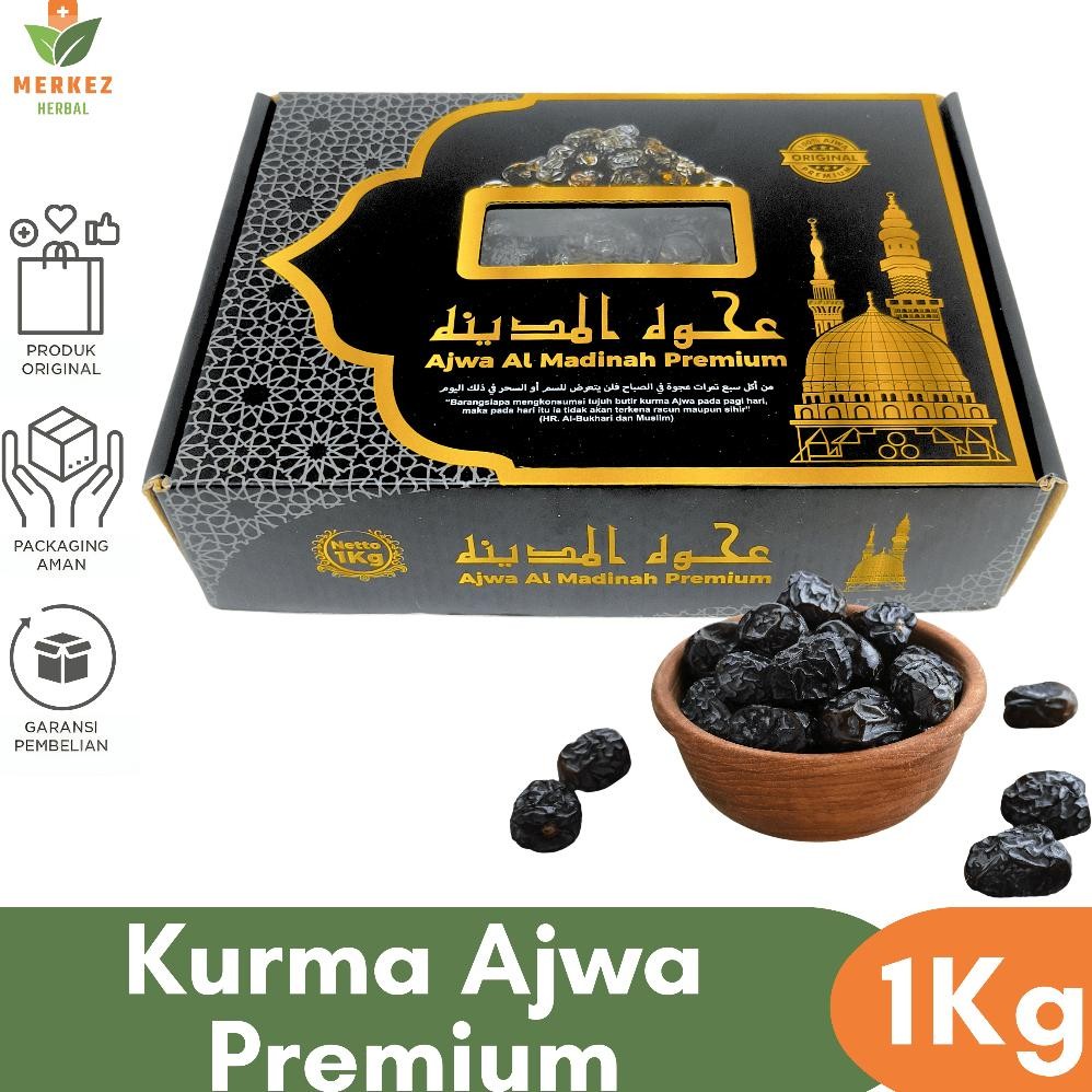 

Berkualitas! Kurma Korma Ajwa Azwa Nabi 1 Kg Asli 100% Original Madinah Premium / Kurma Oleh Oleh Haji dan Umroh ~