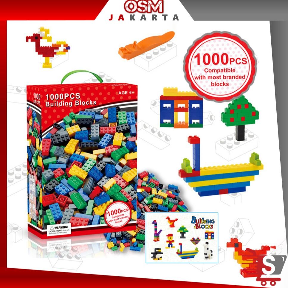 (DISKON)- OSM JKT M6335 Building Block Isi 500 PCS & 1000 PCS / Mainan Edukasi Anak Brick Kecil / Ma