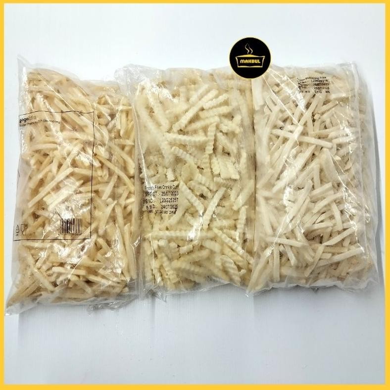 

Promo - Gogokita Shoestring, Gogofries Crinkle 2kg, Gogofries Shoestring 2kg, Kentang Beku Goreng