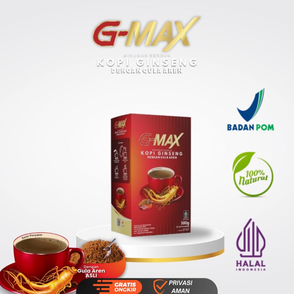 

Miliki - KOPI GMAX ATASI LEMAH ORIGINAL 1 BOX ISI 10 sachet HALAL BPOM