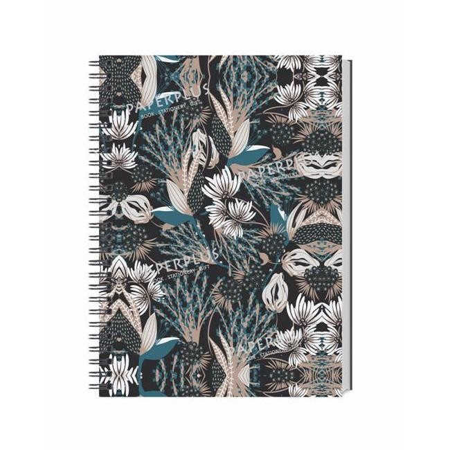 

Spiral Notebook A5 Polos Bunga Tosca Abu-Abu
