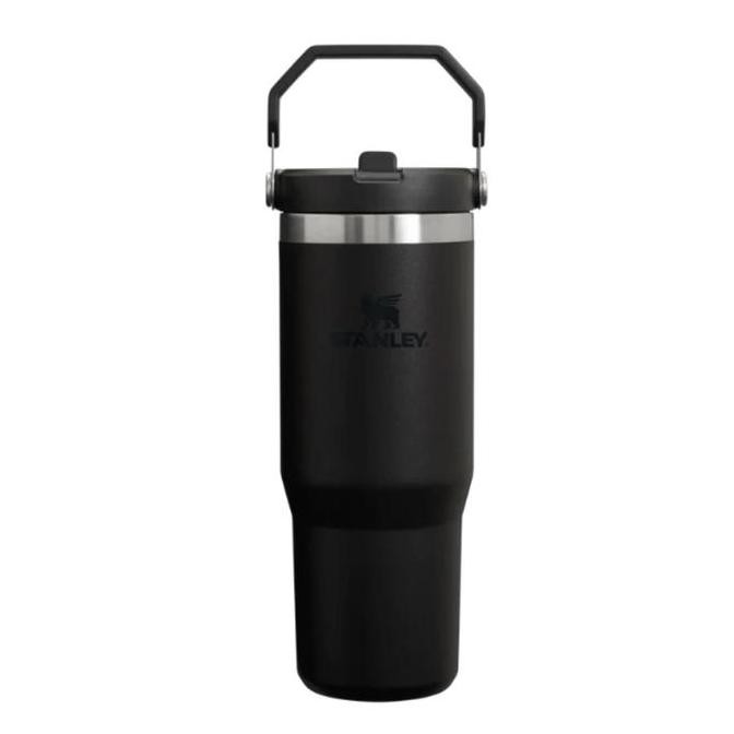 Stanley Flip Straw Black Tumbler Cup 887Ml 30Oz Botol Minum Thermos Termos The Ice Flow Iceflow