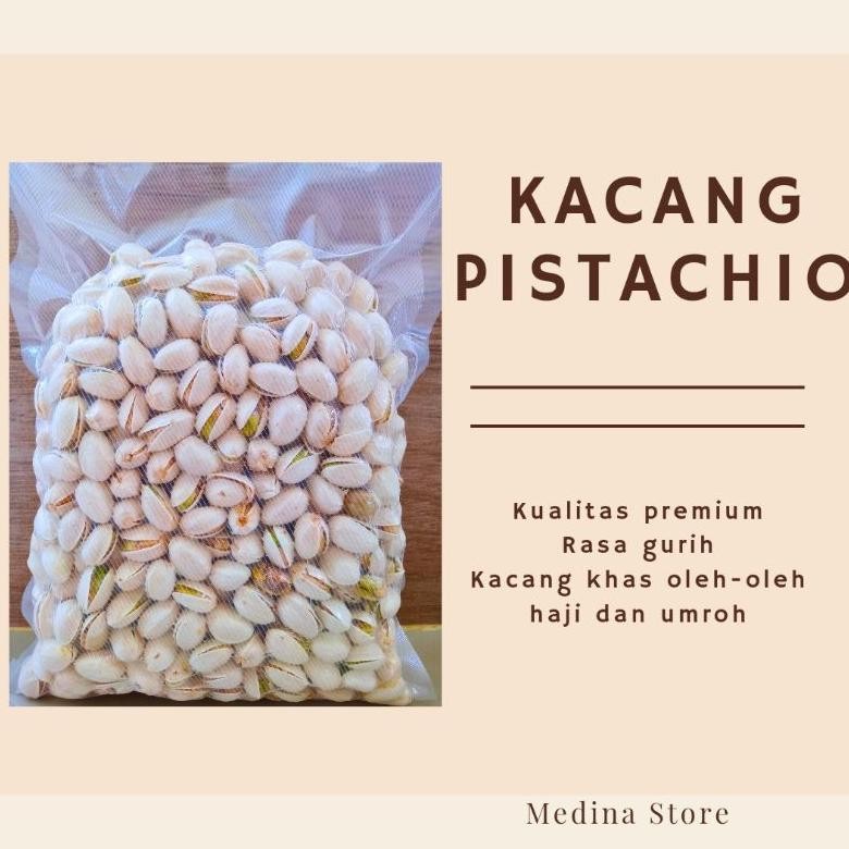 

Kacang Pistachio 500Gram | Kacang Fustuk Premium | Kacang Ketawa Oleh Oleh Haji Dan Umroh