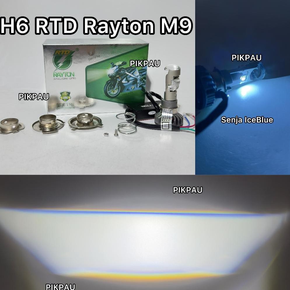 Lampu Utama Rayton LED M9 RTD H6 H4 H7 Led