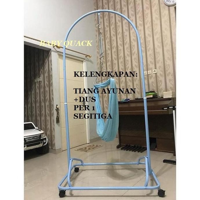 Makassar Tiang Ayunan Bayi Portable Malaysia (Tiang + Roda + Segitiga