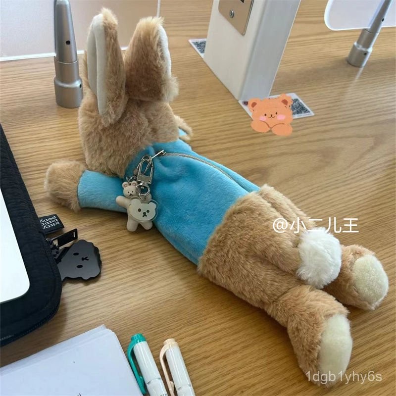 

Peter Rabbit120Sea Otter Plush Toy Pencil Case Student Soft Cute Animal Healing Small Item Stationery Storage Makeup Bag OVFF