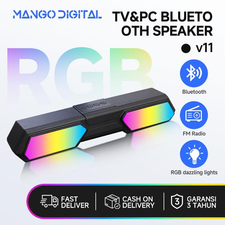 DISKON TV&PC BASSSpeaker Bluetooth Soundbar Super Bass Robot 2 Speaker jbl Original Computer TV Lapt