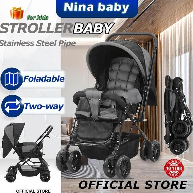 BABY STROLLER LIPAT TRAVEL/STROLLER KERETA DORONG BAYI/STROLLER BABY LIPAT 3 IN 1/STROLLER BAYI/KERE