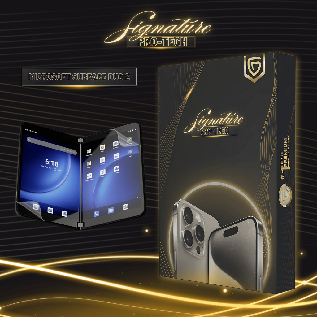 GETSO SIGNATURE PRO-TECH - Premium Anti-Scratch Protector for Microsoft Surface Duo 2 / Screen Guard