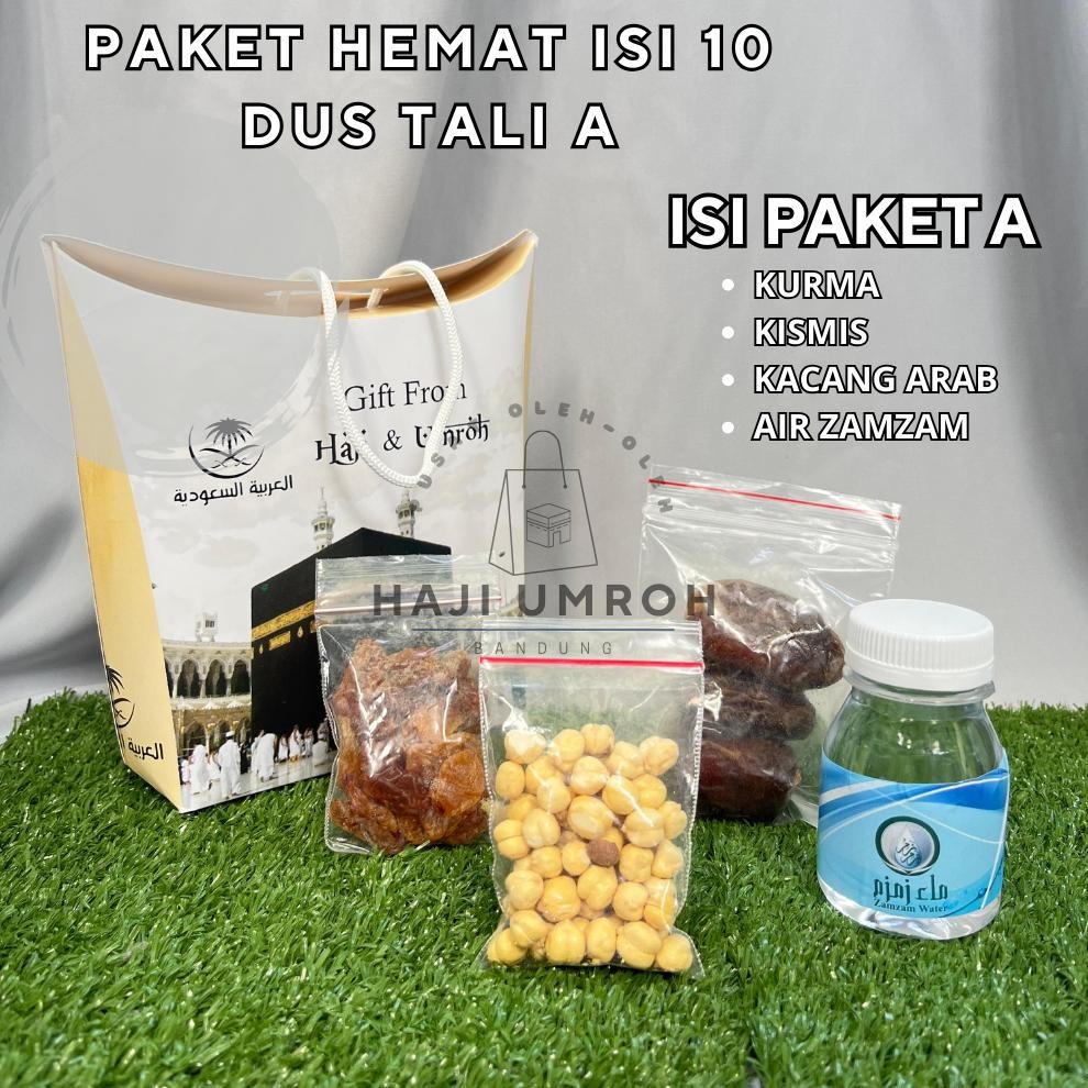 

Paket Hemat A 10Pcs Oleh Oleh Haji Dan Umroh Dus Tali Tenteng Air Zamzam