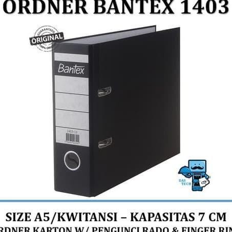 

Ordner Bantex 1403 A5 Economic Hitam Itansi 7Cm 12 Pcs