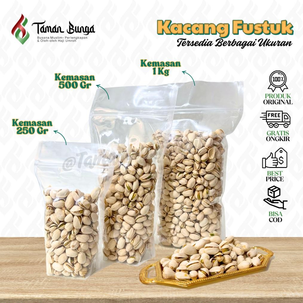 

Kacang Fustuk Arab / Kacang Pistachio / Oleh-Oleh Haji Umroh / 500 Gram