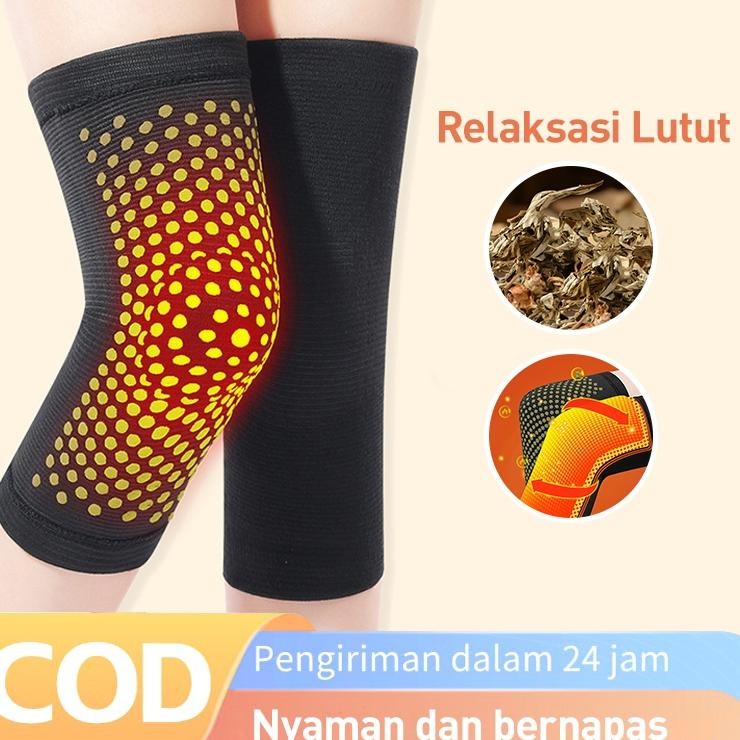 Deker Pemanas Penghangat Pria Wanita Korset Lutut Terapi Kesehatan Alat Terapi Magnetik Lutut