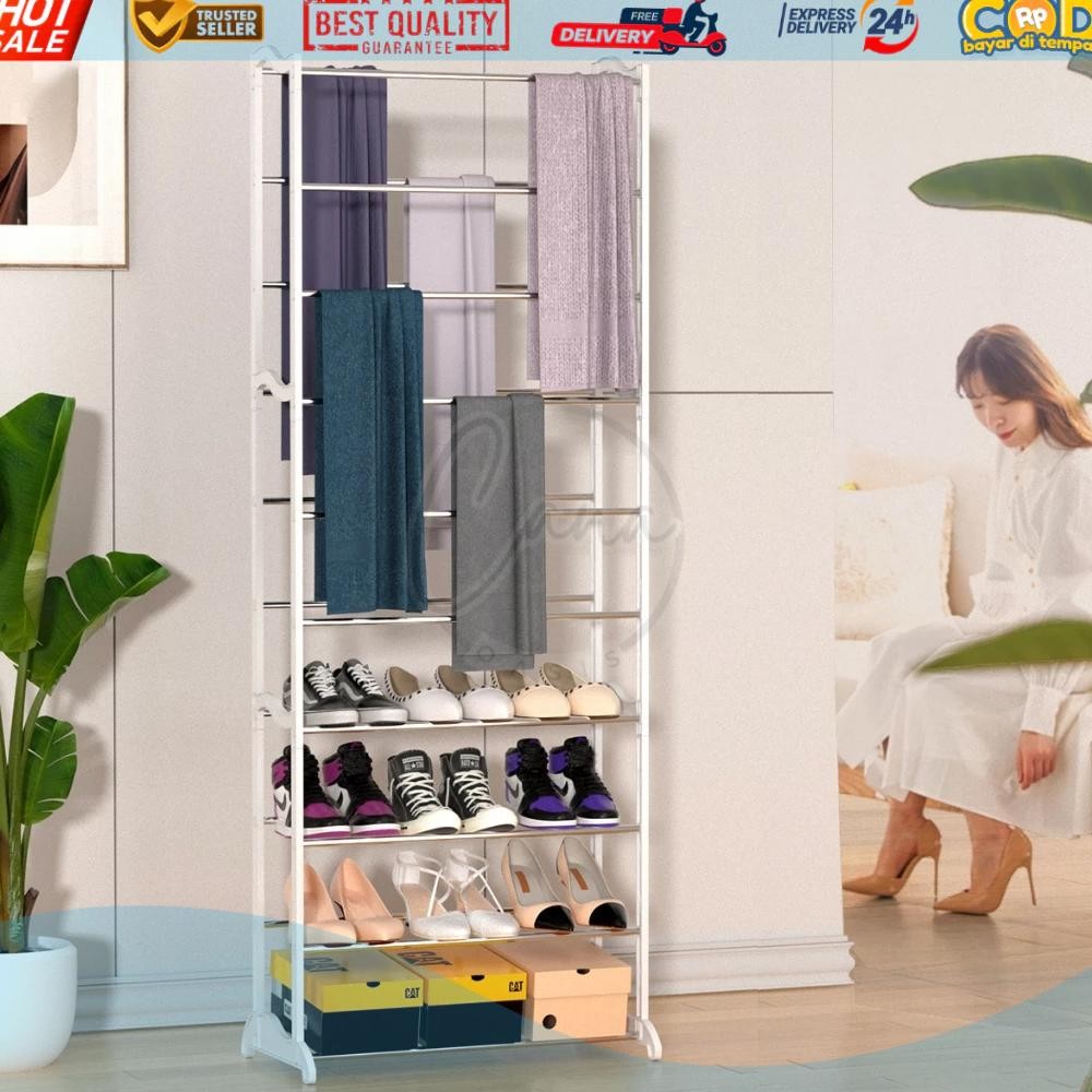 NEW CANA RAK BESI SEPATU RAK HIJAB KERUDUNG RAK SERBAGUNA RAK SNACK RAK MULTIFUNGSI RAK SUSUN TINGKA