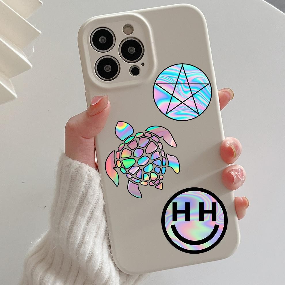 

Stiker Set Stiker Paket Laser perak Stiker lucu mobil tersenyum Anti Air Stikers Berperekat Waterproof sticker decal buat Motor Helm Buku Journal Koper Casing HP Laptop Botol Minum AD-65