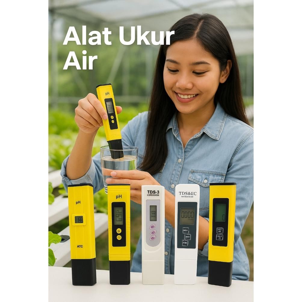 TDS Meter Hidroponik Alat Pengukur PH Air TDS meter pena dan ph meter TDS 3 TDS EC PH Meter MURAH