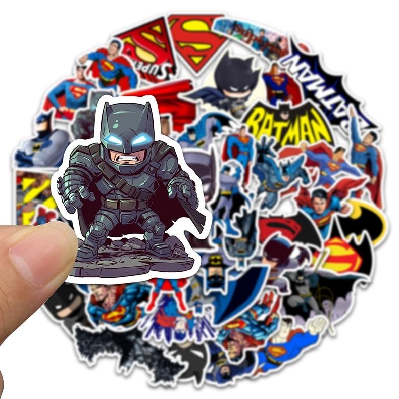 

Stiker Set Stiker Paket Hot Superhero Stiker Superman Batman Stiker Anti Air Stikers Berperekat Waterproof sticker decal buat Motor Helm Buku Journal Koper Casing HP Laptop Botol Minum JV-48