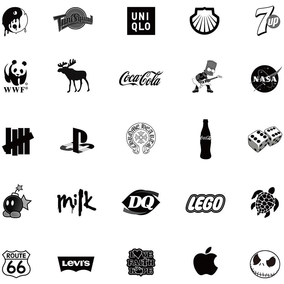 

Stiker Set Stiker Paket hitam dan putih Stiker hypebeast LOGO Anti Air Stikers Berperekat Waterproof sticker decal buat Motor Helm Buku Journal Koper Casing HP Laptop Botol Minum SL-04