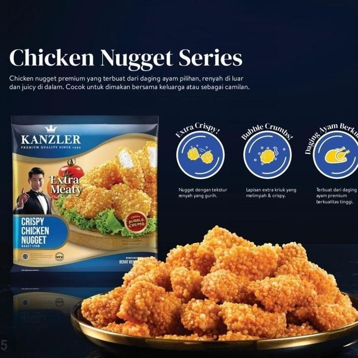 

Ff Kanzler Crispy Chicken Nugget 450Gr - Khusus Kurir Instan