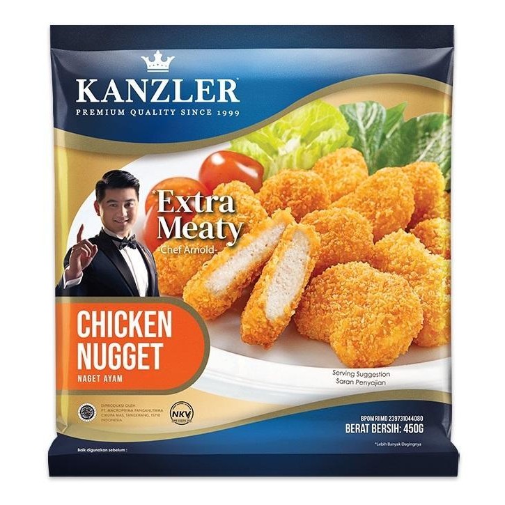 

Ff Kanzler Premium Chicken Nugget Original 450Gr Naget Ayam