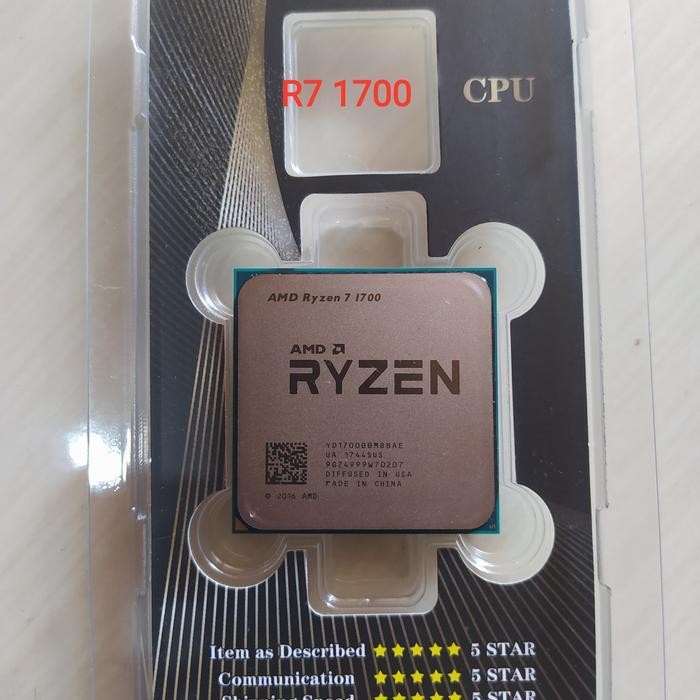CC Prosesor AM4 Ryzen 7 1700X 3.4GHz 8Cores 16-Threads
