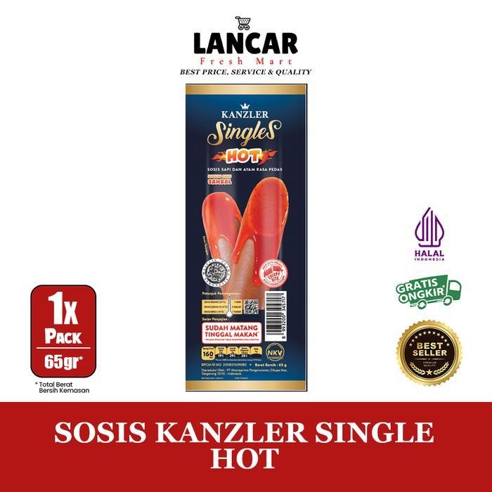 

Ff Kanzler Single Hot 65Gr / Sosis Kanzler Singel 65Gr