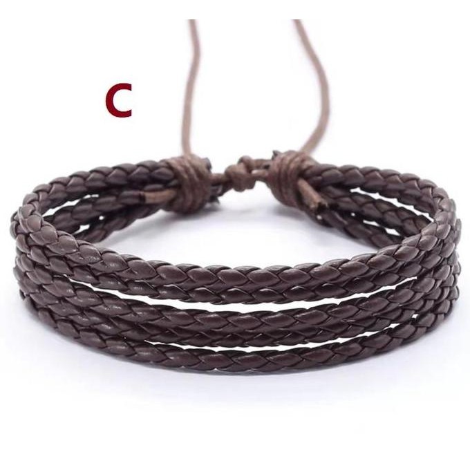 [original] gelang kulit asli pria wanita trendy vintage fashionable [terlaris] [terbaik]