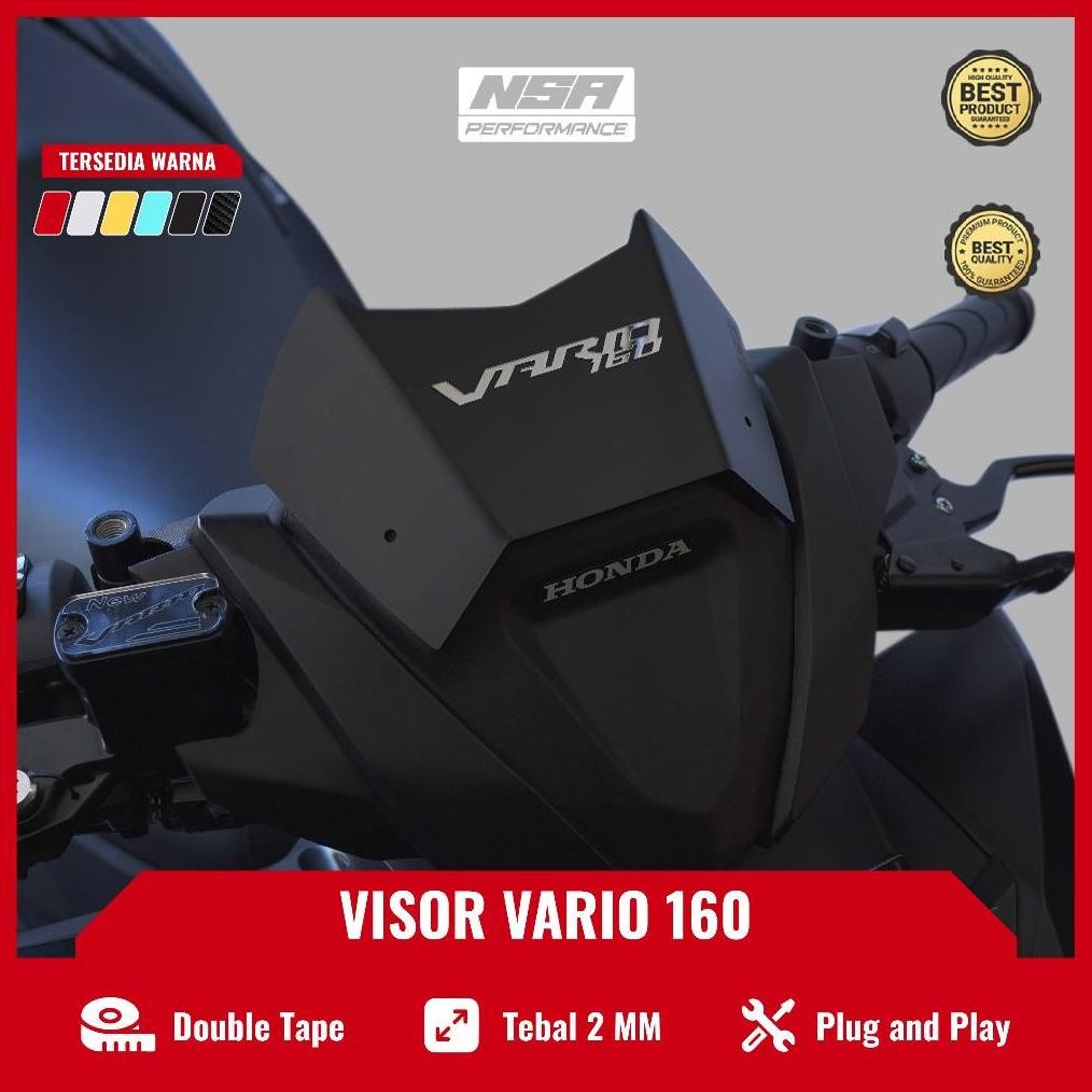 DB251 }} NSA Visor Vario 160 CBS Visor Windshield Vario 160 CBS AKsesoris Vario 160 CBS