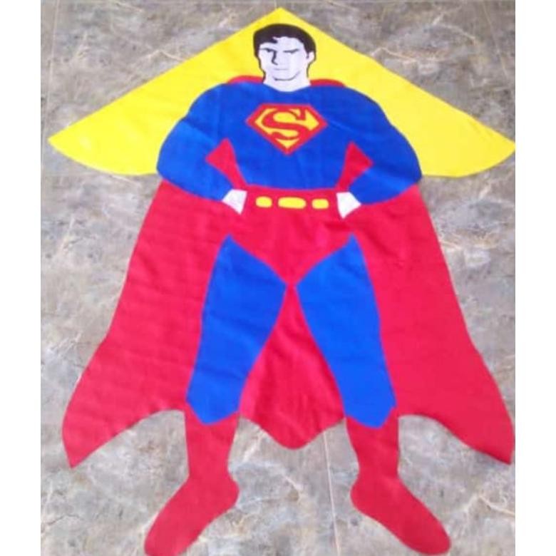 Heatshrin Layangan Kain Karakter / Layangan Hias / Layangan Superman Gd-8