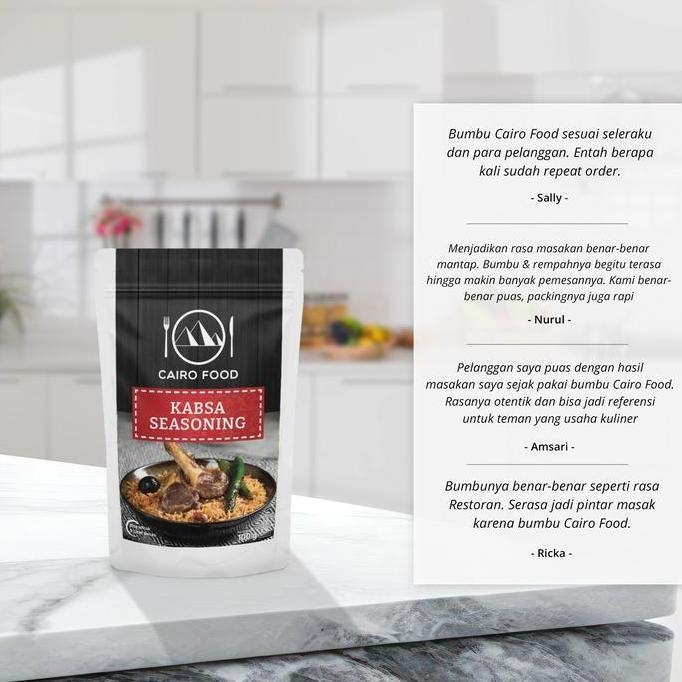 

Bumbu Nasi Kabsa Seasoning - Cairo Food 100 Gr Terlaris