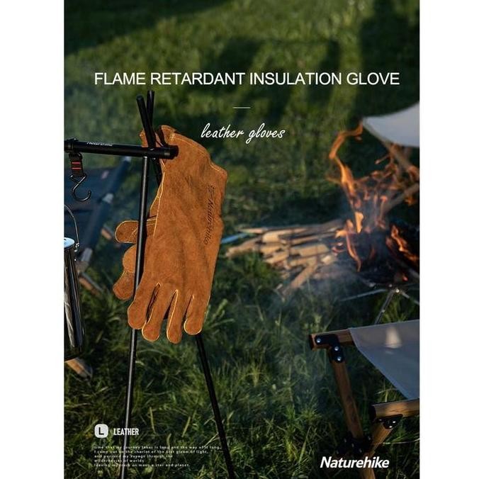 Siap Kirim Naturehike Nh20Fs042 Sarung Tangan Safety Kulit Tahan Panas Outdoor