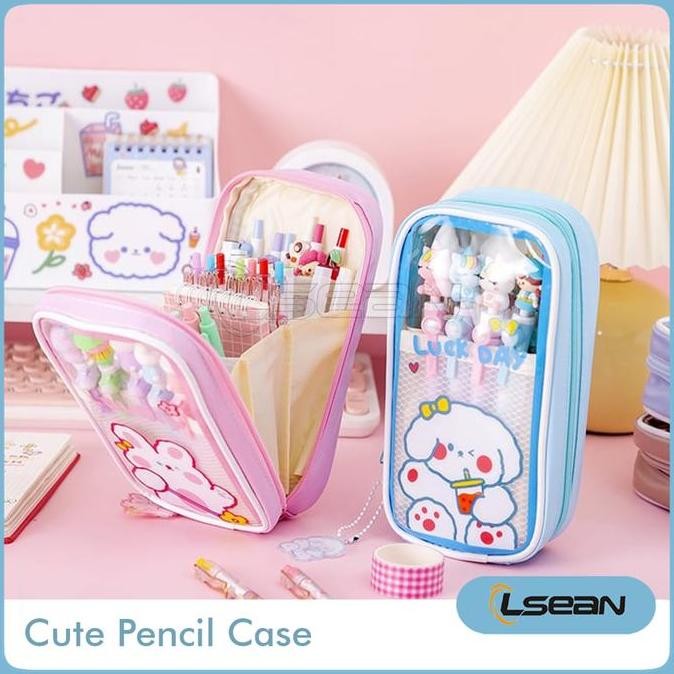 

TERSEDIA TEMPAT PENSIL KARTUN KOREA MULTILAYER ANTI AIR CNM ROSE STATIONERY CASE
