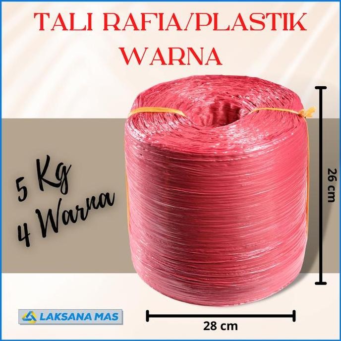 

Tali Rafia Plastik Laksanamas Warna Merah/Biru/Kuning/Hijau Matte Di Jakarta/Bogor/Depok/Tangerang/Bekasi Grade Co