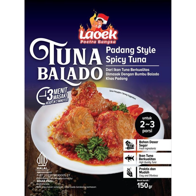 

Rps Super Spesial 1 (Dapat 3 Lauk Tuna Balado, Rendang Ayam, & Ayam Balado + 3 Minuman Rasa Lemon Madu) Makanan Instan Siap Saji, Lauk Pedas 150 Gram Frozen Food