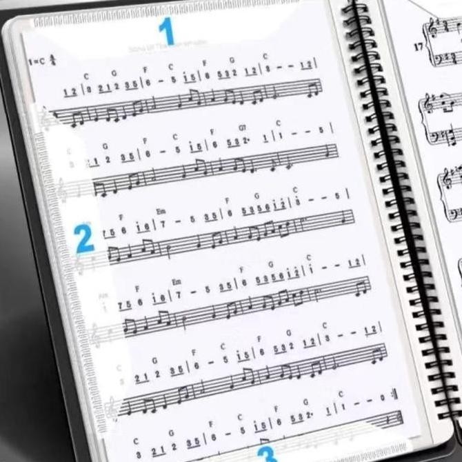 

Stok Terbatas File Folder A4 Untuk Sheet Music - Tempat Penyimpanan Dokumen Musik Piano