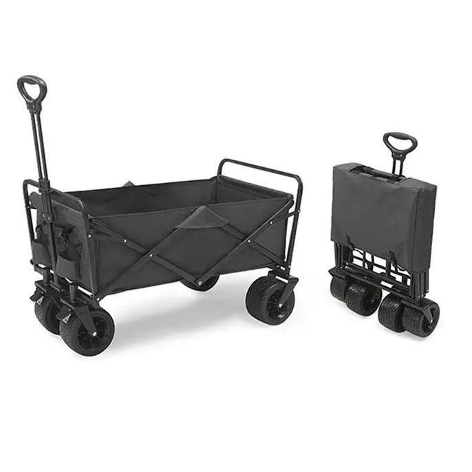 Troli Roda Barang Lipat Gerobak Angkut Dorong Trolley Outdoor Camping Co